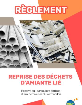 Couverture du livret de règlement de reprise d'amiante lié au 5 mars 2026