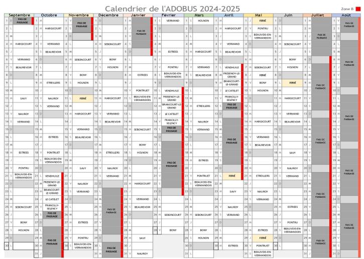 Planning Adobus 2024-2025
