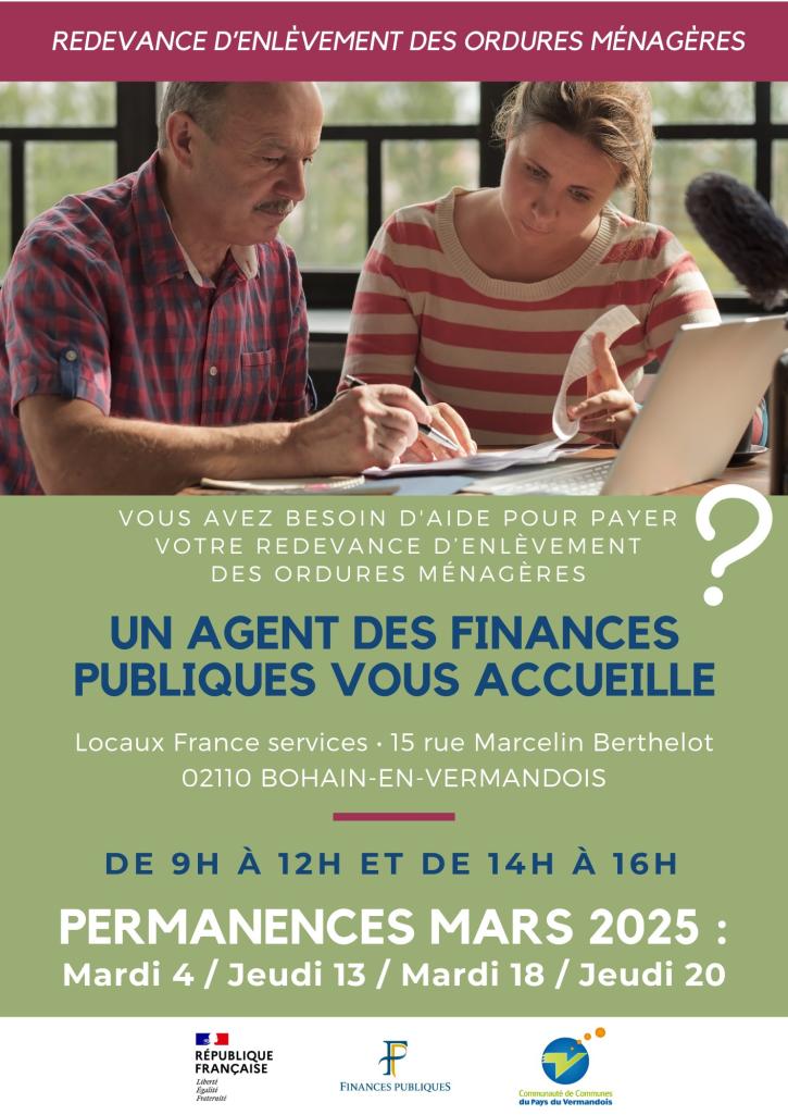 Permanences DGFIP MArs 2025 Redevance